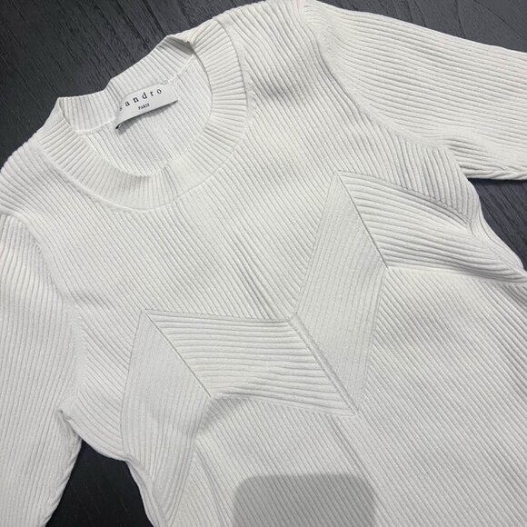 Sandro Rib-Knit Top - Picture 2 of 5